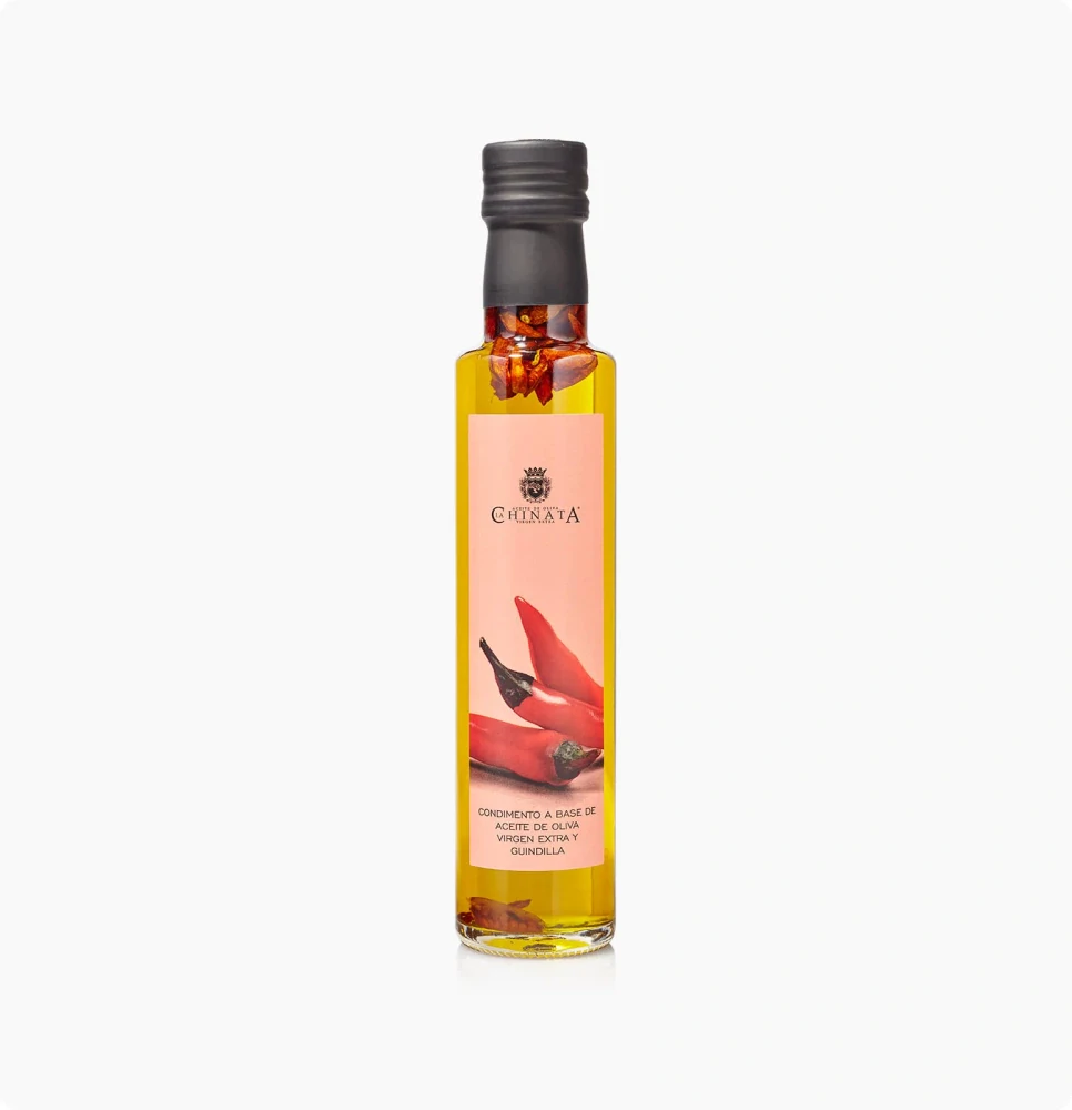 Ochutený Extra Panenský Olivový Olej La Chiinata s Pálivou Papričkou 250ml