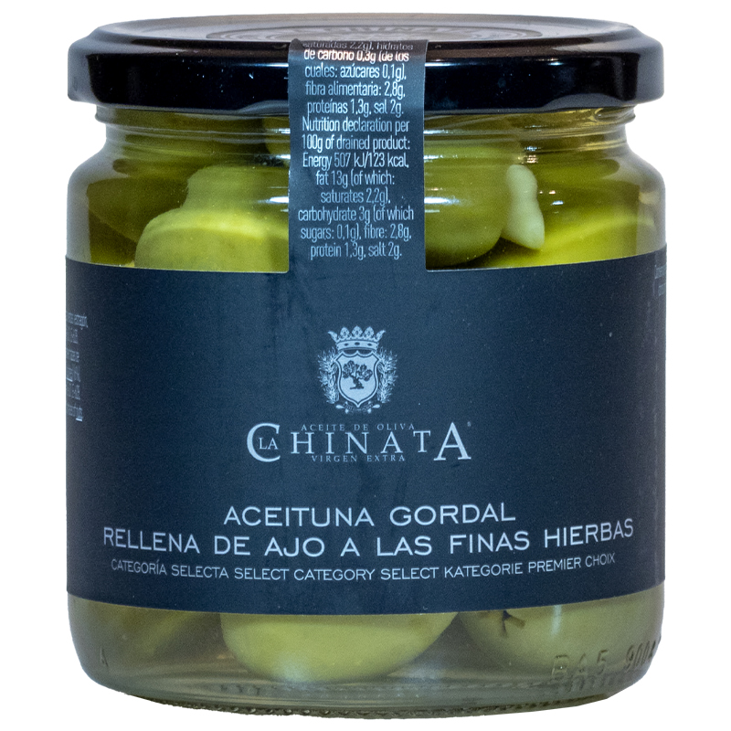 Olivy Gordal s Bylinkami a Cesnakom 340g/180g netto