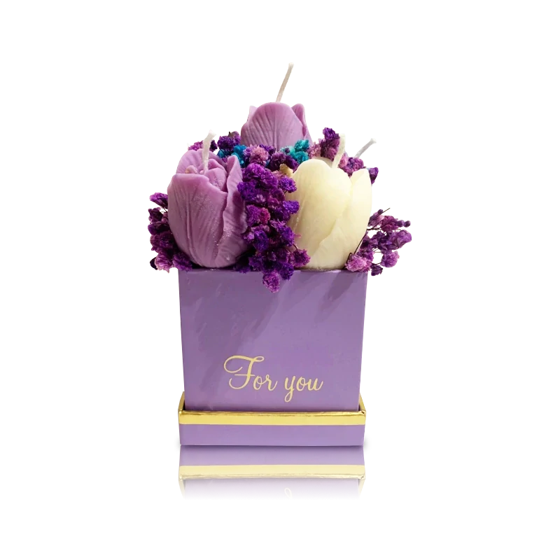 Darčekový BOX s Tulipánmi - Naša Tvorba