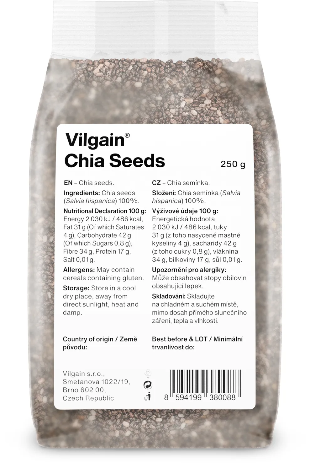 CHIA Semiačka 250g VILGAIN