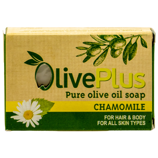 100% Prírodné Olivové Mydlo s Kamilkou Olive Plus 100g