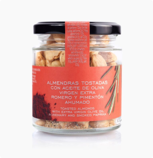 Pražené Mandle s EPOO, Rozmarínom a Paprikou La Chinata 110g