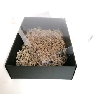 Čierna Darčeková Krabica 35x25x10cm s Priesvitným Vrchom