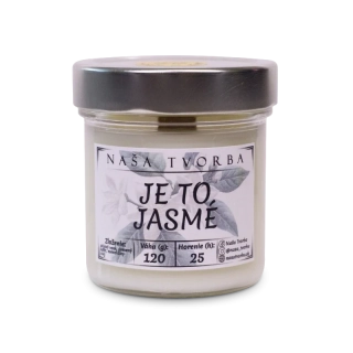 JE TO JASMÉ - sójová sviečka 120g Naša Tvorba