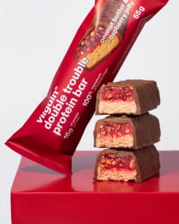 Double Trouble Proteínová Tyčinka- Arašidové Maslo s Malinami 55g Vilgain