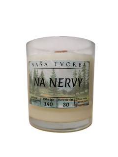 Handmade Sójová Sviečka- NA NERVY 140g
